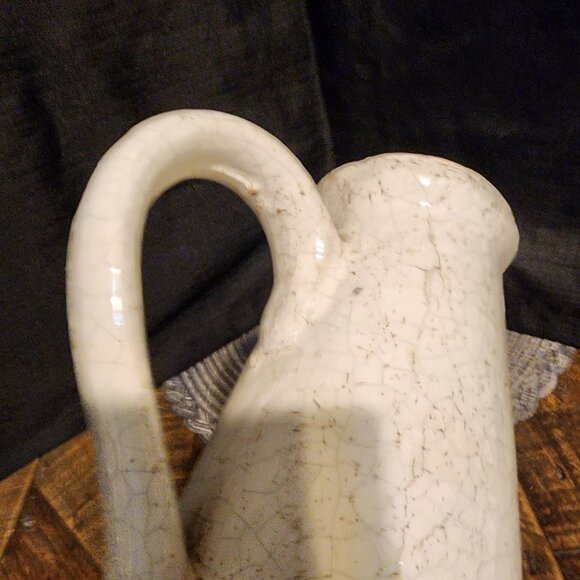 VTG Ceramic Pitcher with Cracked Glaze Finish - Picture 7 of 9